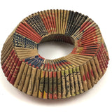 c. 1940s Folk Art Matchbook Wreath