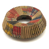 c. 1940s Folk Art Matchbook Wreath