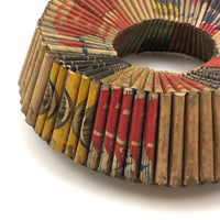 c. 1940s Folk Art Matchbook Wreath