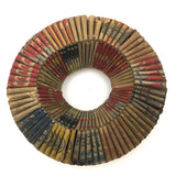 c. 1940s Folk Art Matchbook Wreath