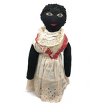 Another Beautiful Old Black Folk Art Bottle Doll with Astrican Hair