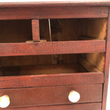 Very Handsome Antique Cigar Box Wood Chest with Alligatoring