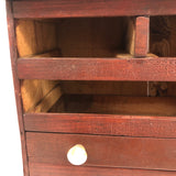 Very Handsome Antique Cigar Box Wood Chest with Alligatoring