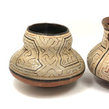 Pair of Mid 20th C. Peruvian Shipibo Vessels