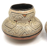 Pair of Mid 20th C. Peruvian Shipibo Vessels