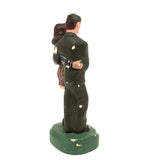 Vintage Folk Art Painted Chalkware Couple