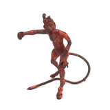 Pair of c. Old Lead Devils in Original Red Paint