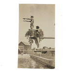 Diving Duo, Vintage Snapshot with Excellent Geometries