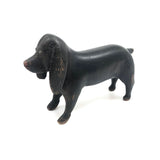 SOLD Wonderful Old Carved Black Dog with Great Face