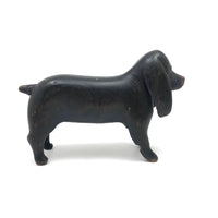 SOLD Wonderful Old Carved Black Dog with Great Face