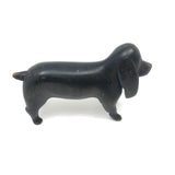 SOLD Wonderful Old Carved Black Dog with Great Face