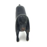 SOLD Wonderful Old Carved Black Dog with Great Face