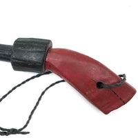 Wooden Toy Gun in Red and Black Paint