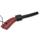 Wooden Toy Gun in Red and Black Paint