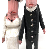 Emile Bluteau Canadian Folk Art Wedding Couple