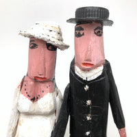 Emile Bluteau Canadian Folk Art Wedding Couple