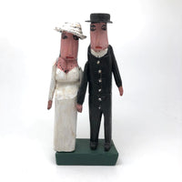 Emile Bluteau Canadian Folk Art Wedding Couple