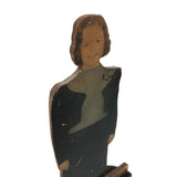 Young Woman in Green and Black, c. 1950s Photo Statuette