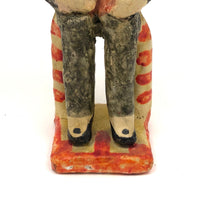 Man with Beard and Man in Beige, Pair of Mexican Folk Art Pottery Figures