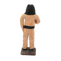 Man with Beard and Man in Beige, Pair of Mexican Folk Art Pottery Figures