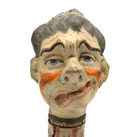 Antique Double-Faced Molded Cardboard Puppet Head (?)