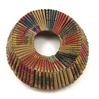 c. 1940s Folk Art Matchbook Wreath