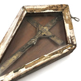 SOLD Very Holy! 19th C.Crucifix in Marvelous Gilded Shadow Box