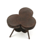 Sweet Old Hand-carved Clover-Shaped Miniature Table