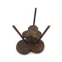 Sweet Old Hand-carved Clover-Shaped Miniature Table