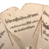 Annette's 1875 Cut Paper Fortune Teller with German Fraktur Lettering