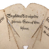 Annette's 1875 Cut Paper Fortune Teller with German Fraktur Lettering