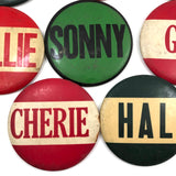 Great Names, Great Buttons - Fun Lot of Large c. 1970s Pinbacks