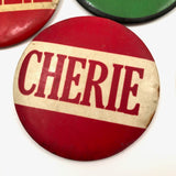 Great Names, Great Buttons - Fun Lot of Large c. 1970s Pinbacks