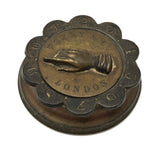 Perry & Co. London, 1860 Brass Whist Marker with Pointing Hand