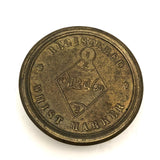 Perry & Co. London, 1860 Brass Whist Marker with Pointing Hand