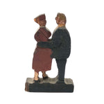 Little Lovers, Sweet Old Painted Carving