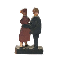 Little Lovers, Sweet Old Painted Carving