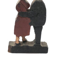 Little Lovers, Sweet Old Painted Carving