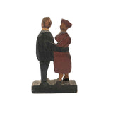 Little Lovers, Sweet Old Painted Carving