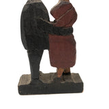 Little Lovers, Sweet Old Painted Carving