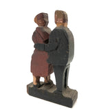 Little Lovers, Sweet Old Painted Carving