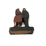 Little Lovers, Sweet Old Painted Carving