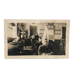 Boy in Dunce Cap in Classroom, Poignant Old Snapshot Photo