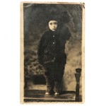 Ernest Dudirian, Four Years Old, in Furry Outfit, Old RPPC