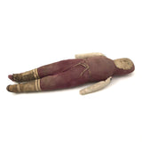 Most Wonderful Antique Inuit Doll with Hand-drawn Leather Face