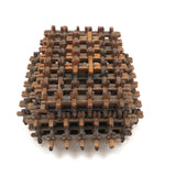 Intricately Interlocking Marvelous Crown of Thorns Lidded Tramp Art Box