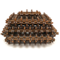 Intricately Interlocking Marvelous Crown of Thorns Lidded Tramp Art Box