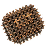 Intricately Interlocking Marvelous Crown of Thorns Lidded Tramp Art Box