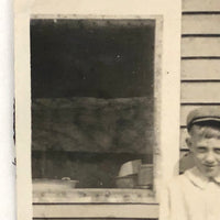 Little Boy in Cap with Big Fish, Sweet Old Snapshot