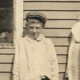 Little Boy in Cap with Big Fish, Sweet Old Snapshot